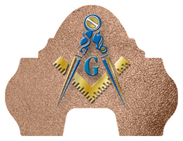 DARAY-L-370-SH-BZ Masonic Lodge Shimmer Bronze